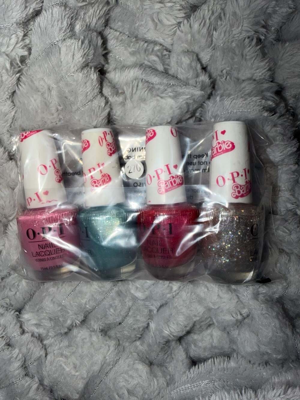OPI Nail Lacquer Barbie The Movie Limited Edition 4-Piece Set Collection